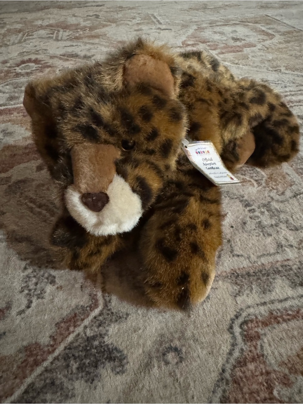 Plush Leopard Cub Stuffed Animal - Brown